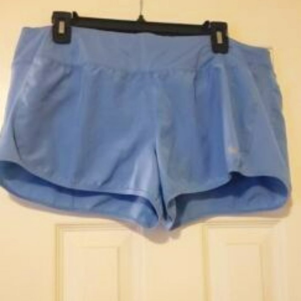 Nike Dri Fit Women’s Running 3" Inseam Shorts Blue, Drawstring